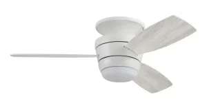 Harbor Breeze Mazon 44-Inch Brushed Nickel Indoor Flush Mount Ceiling Fan